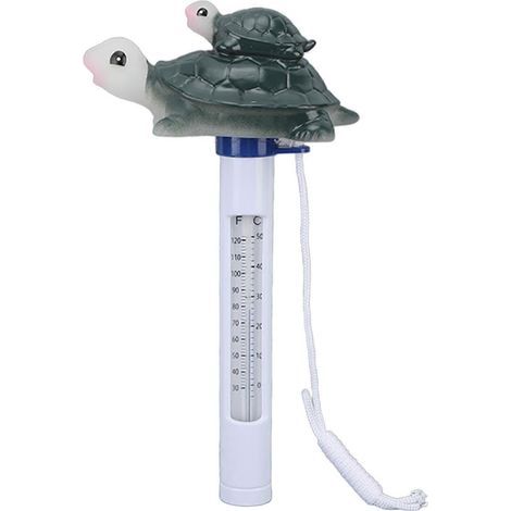 Wasserdichtes, schwimmendes Thermometer in Schildkrötenform mit Cartoon-Motiv für Innen- und Außenpools und Spas