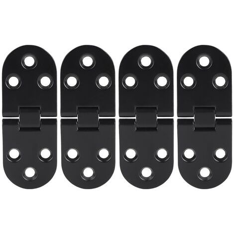 4 pièces en alliage de zinc noir porte rabat charnière Table charnière pour armoire matériel accessoire