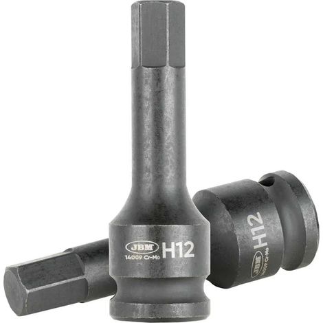 Chiave Allen Jbm impact 12 mm acciaio 1 2 pollice