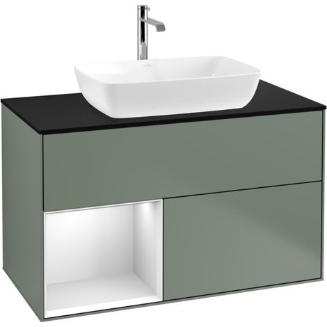 Villeroy & Boch F772MTGM Armoire sous lavabo Finion F77 (1/2)