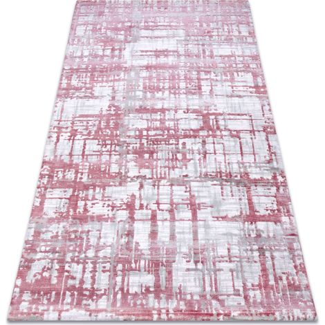 Teppich ACRYL DIZAYN 122 hell-pink / hellgrau pink 160x230 cm