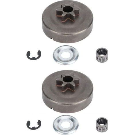 Lot de 2 pignons de Tambour d'embrayage pour tronçonneuse STIHL 017 018 021 023 025 MS170 MS180 MS210 MS230 MS250 1123 640 2003 (1/4)