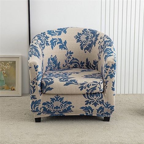 Funda elástica para sillón, Funda resistente para sillón (incluye funda para cojín de asiento), Funda antideslizante para asiento tipo butaca (1/5)