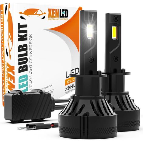 Pack Ampoules LED H1 FALCON3 45W - 11 000Lms réels - Spécial Feux de route - 12V Lampes haute puissance, la paire (1/5)