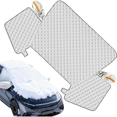 Housse de pare-brise pour et neige - Couverture de protection magnétique pour le capot, bloc anti-neige, pour conducteur, camping-car, berline, hiver, jours de neige, gel, stylo quotidien (1/5)