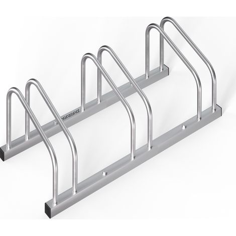 Aparcabicicletas para 3 bicicletas, interior/exterior, 84 x 32 x 27 cm (1/5)