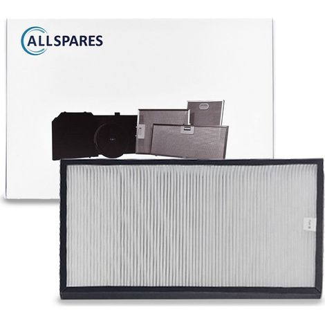 Filtro de carbón HEPA AllSpares para purificadores de aire, compatible con Boneco A341 (397 x 217 x 38 mm)