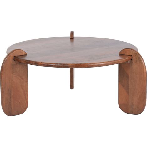 Mesa Centro Mango 98X98X46 Marron (1/5)