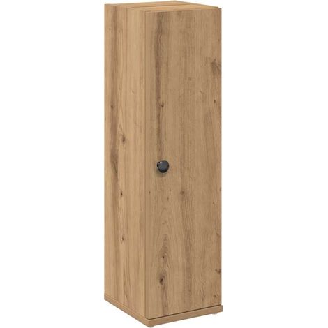 Meuble de salle de bain avec porte-rouleau chêne artisanal