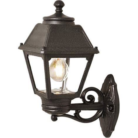 Applique esterno top light alba ap ne up e27 led ip55 resina (1/5)