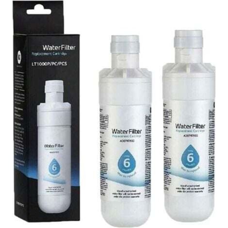Filtro acqua per frigorifero LT1000P, 2 pezzi, ADQ747935, sostituisce LT1000P/PC/PCS, MDJ64844601, ADQ74793501, ADQ7479350