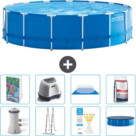 Intex Piscine Tubulaire Ronde - 457x122 cm - 9-pièces S649