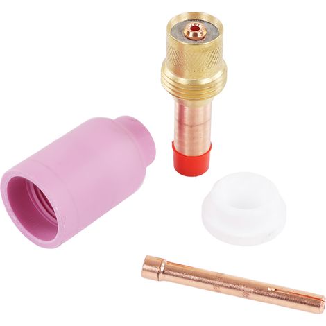 Kit de 4 connecteurs à mailles moyennes WP17/18/26 pour soudage TIG, pinces d'électrodes à buse en céramique (1/5)