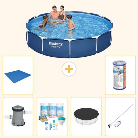 Bestway Bestway Steel Pro Ronde - 366x76 cm - 7-pièces  S21595