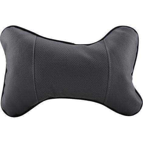 1 Coussin nuque, similicuir doux, garnissage soie respirante, appui-tête ergonomique, pour siège auto et bureau (1/5)