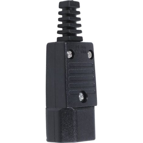 Huit connecteurs de prise d'alimentation CA mâles IEC-320 C14 noirs, 250 V 10 A. (1/4)