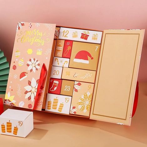 Calendrier de l'Avent 2025 - Boîtes à remplir soi-même - Calendrier de l'Avent vide à remplir - Calendrier de l'Avent de 24 jours - Pour enfants, filles, garçons, femmes et amis (1/5)
