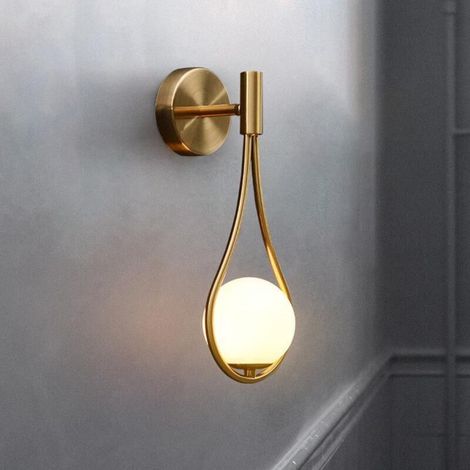 Moderne Led boule de verre applique murale nordique minimaliste applique pour salon chambre chevet escalier allée décoration de la maison (1/5)