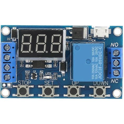 DC 5-30V LED-Anzeige Verzögerung Ein/Aus Relaismodul Triggerzyklus Verzögerungs-Timer-Schalter