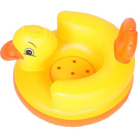 Siège Gonflable Bébé Canard Pvc Confortable Multifonction Chaise Haute Canapé Usage Piscine Taille Standard Tout petit Chaise (1/5)