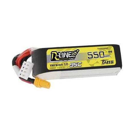Batería Tattu R-Line 550 mAh 11,1 V 95 °C 3S1P XT30
