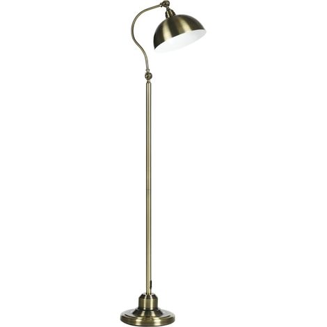 Lampadaire arc rétro en métal bronze avec abat-jour orientable E27 pour salon et chambre MODENUIT (1/4)