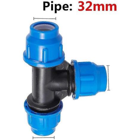 Raccord PE 32 mm pour tuyau d'eau. connexion directe. joint rapide. vanne à bille agricole (1/5)