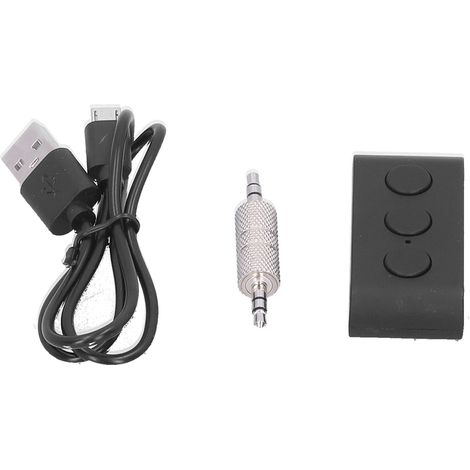 Récepteur audio Bluetooth 5.0 sans fil, haut-parleur AUX 3,5 mm, adaptateur mains libres pour voiture (1/5)