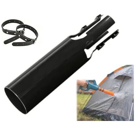 BUNTHAUS Booster d'air pour Souffleur de Feuilles, Souffleur À Feuilles – Accessoire Rehausseur de Flux d'air, Double Remplacement de La Conditions Météo Neige Arrière (Noir) (1/5)