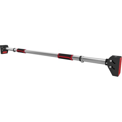 Barre de traction de porte réglable de 95 cm à 123 cm, capacité de charge de 200 kg pour l'exercice et l'entraînement, noire (1/5)