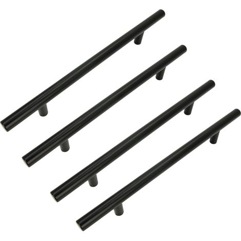 x Maniglia per mobili Railing 160 mm nera (1/5)