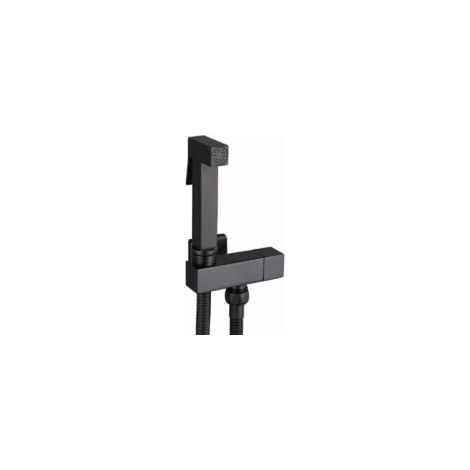 Schwarzes Bidet-Sprühset für die Toilette – Handbrause aus Messing, Körperpflege (1/4)