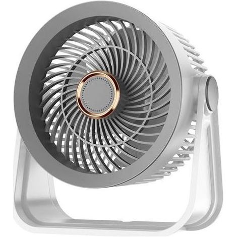 Luftzirkulationsventilator, USB-aufladbar, multifunktional, für Zuhause, Studentenwohnheim, Büro, grau, lila (1/5)
