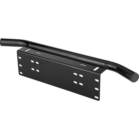 Plaque d'immatriculation en alliage d'aluminium, support de phare LED pour pare-chocs et barre anti-bélier, kit de montage robuste (1/5)
