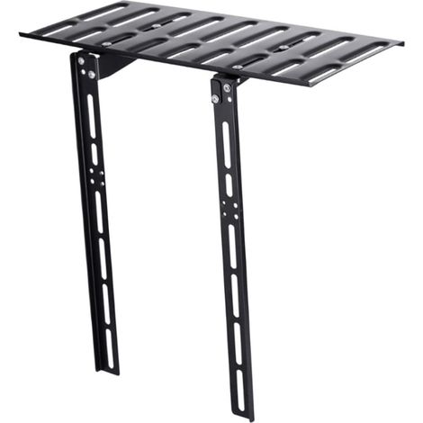 Support de Rangement Mural pour Routeur et Box Internet sans Perçage, Étagère Petite en Métal, Support Ventilé pour TV et Écran, Bureau Salon Chambre, Organisateur Multifonction (1/5)