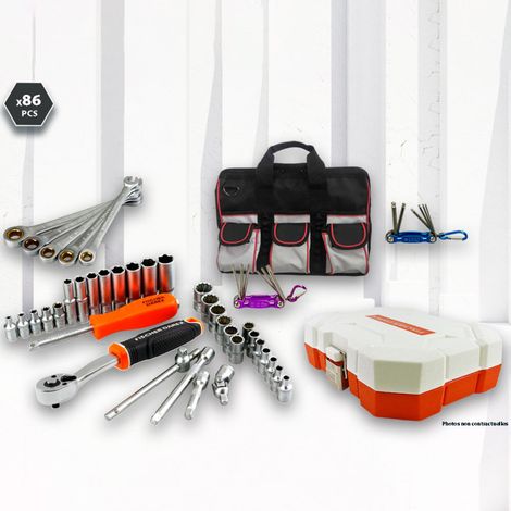 Kit serrage (douilles, cliquet) 86 pièces (1/5)