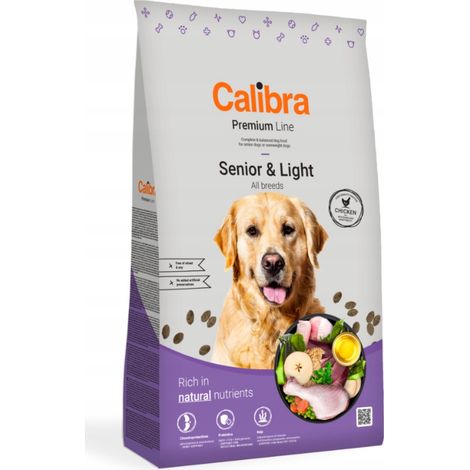 Cibo secco per cani CALIBRA DOG premium senior & light 12 kg