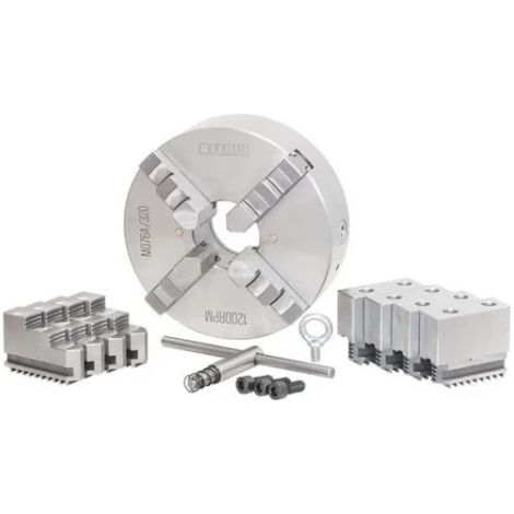 Fervi M076A/320 Mandrino di precisione autocentrante per tornio 4+4+4 griffe (1/3)