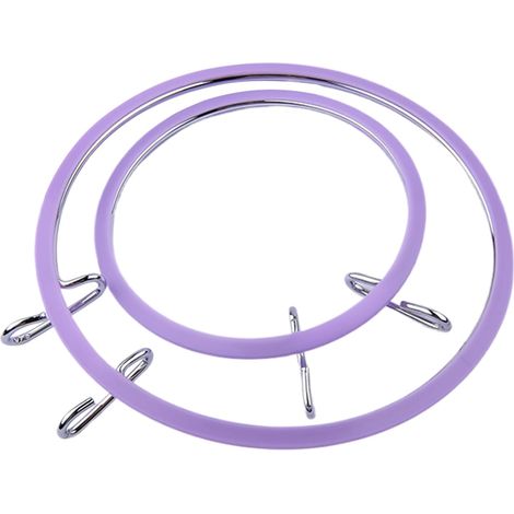 Hoop 2 Pieces Adjustable Sewing and Craft Hoop Metal Darning