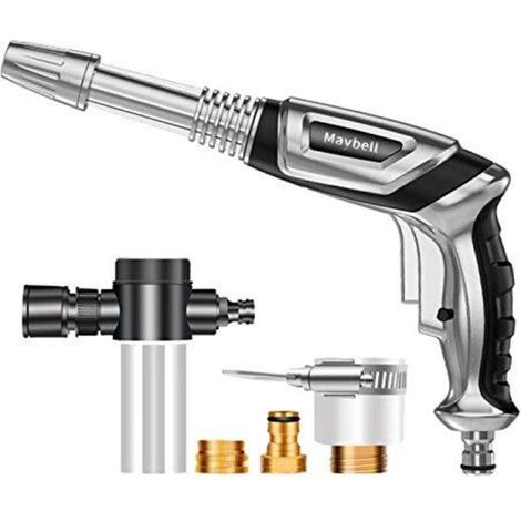 Pistolet à Eau Haute Pression Pulvérisateur Mousse pour Lavage de Voiture avec Bouteille 100 ml-KZQ