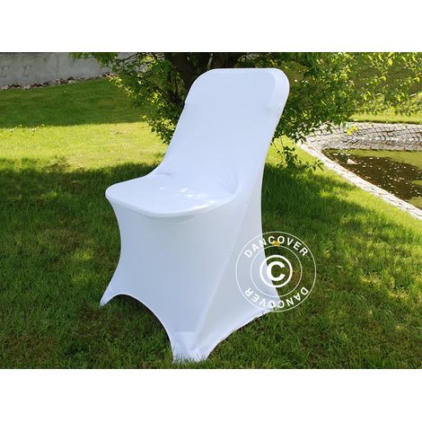 Cubierta flexible para silla 44x44x80cm, Blanco (1 piezas) - Dancover (1/2)