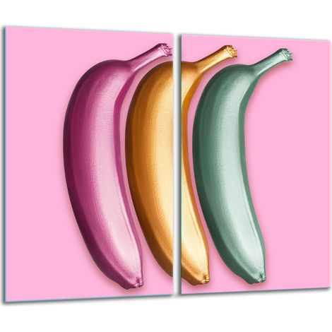 Schneidebrett aus Glas, 2 x 30 x 52 Bananen (1/5)