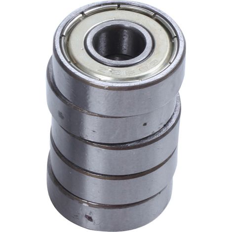 Zesgood 15pcs 608zz Double Blinded Bearings Skateboard Bearings Scooter Bearings, Double Blinded, Argent (1/5)