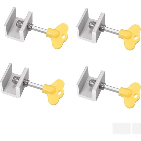 Verrous pour fenêtres coulissantes, verrou réglable pour portes coulissantes, verrou en aluminium pour fenêtres coulissantes, verrou à clé pour fenêtres coulissantes, pour la sécurité (1/5)