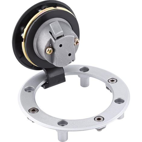 Bouchon de Réservoir de Carburant, Couvercle de Réservoir de Carburant à Gaz avec 2 Clés Couvercle de Bouchon de de à Gaz en Aluminium pour GSXR 600 750 pour GSXR1300 (1/5)