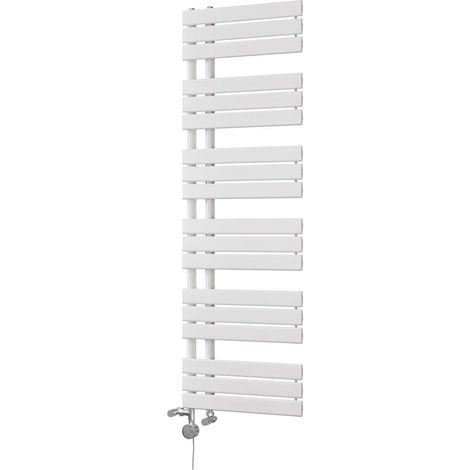 Tristan - White Dual Fuel Towel Rail H1564mm x W500mm Thermostatic (1/3)