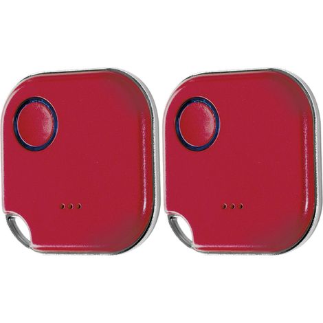 SHELLY Interrupteur et variateur Bluetooth, Blu Button1, Plug&Play, rouge, set de 2