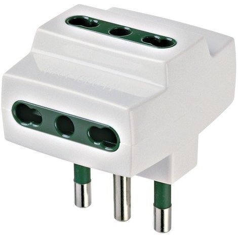 adattatore multiplo bianco s17+3p17/11 - vimar.