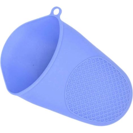 Manique en silicone, gants de cuisine antidérapants, maniques, gants de four pour le camping, le barbecue, la cuisine, les grillades et le micro-ondes-blue (1/5)