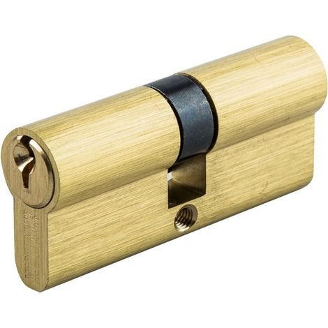 Cilindro a profilo europeo "R13,5" 40x40mm in ottone (include 3 chiavi dentate)